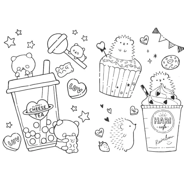 Desenho de Desenhos Fofos para colorir e imprimir: número 6