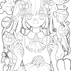 Desenho de Desenhos Fofos para colorir e imprimir: número 7