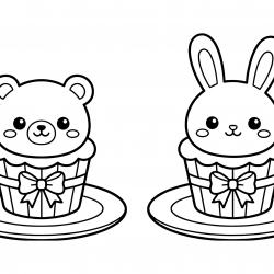 Desenho de Desenhos Fofos para colorir e imprimir: número 16
