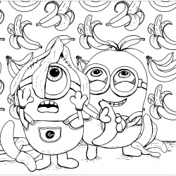 Desenho de Desenhos dos Minions para colorir e imprimir: número 16