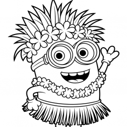 Desenho de Desenhos dos Minions para colorir e imprimir: número 17