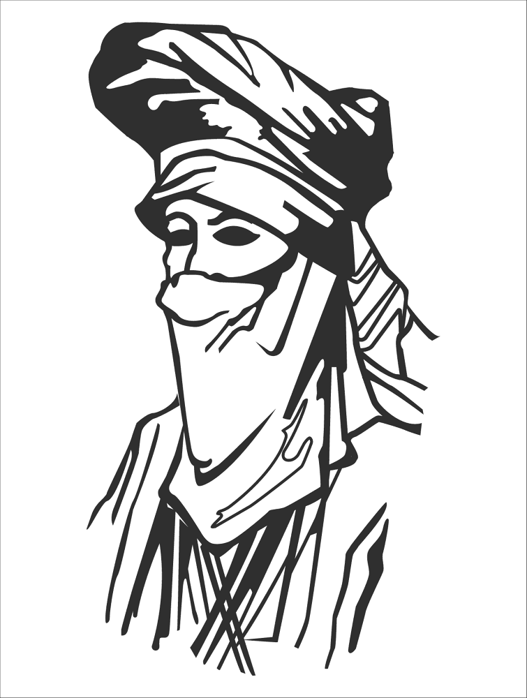Desenho de Deserto para colorir e imprimir: número 7
