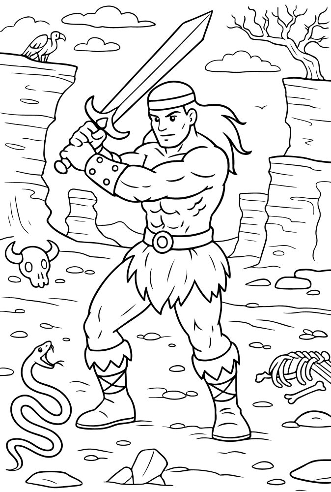 Desenho de Deserto para colorir e imprimir: número 22