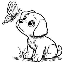 Desenho de Detetive Labrador para colorir e imprimir: número 2
