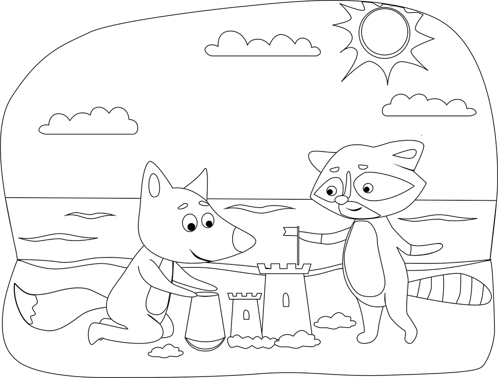Desenho de Dia Da Amizade para colorir e imprimir: número 2