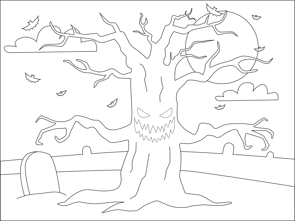 Desenho de Dia Da Árvore para colorir e imprimir: número 2