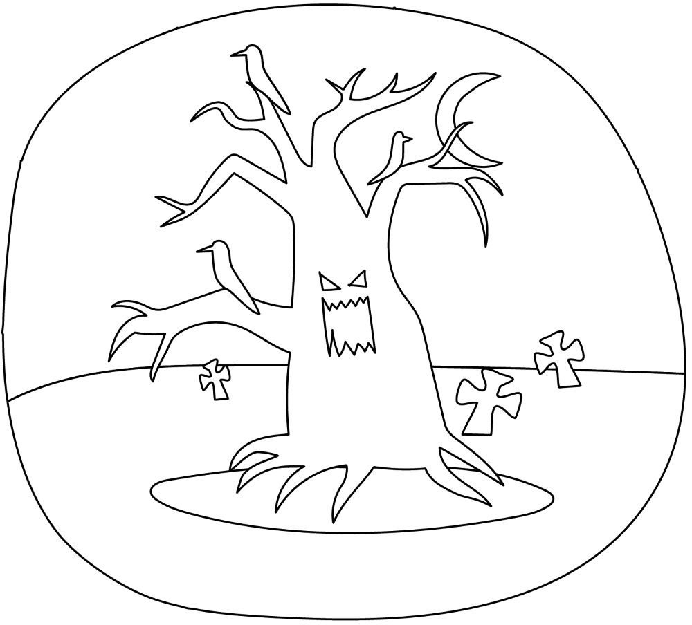 Desenho de Dia Da Árvore para colorir e imprimir: número 5