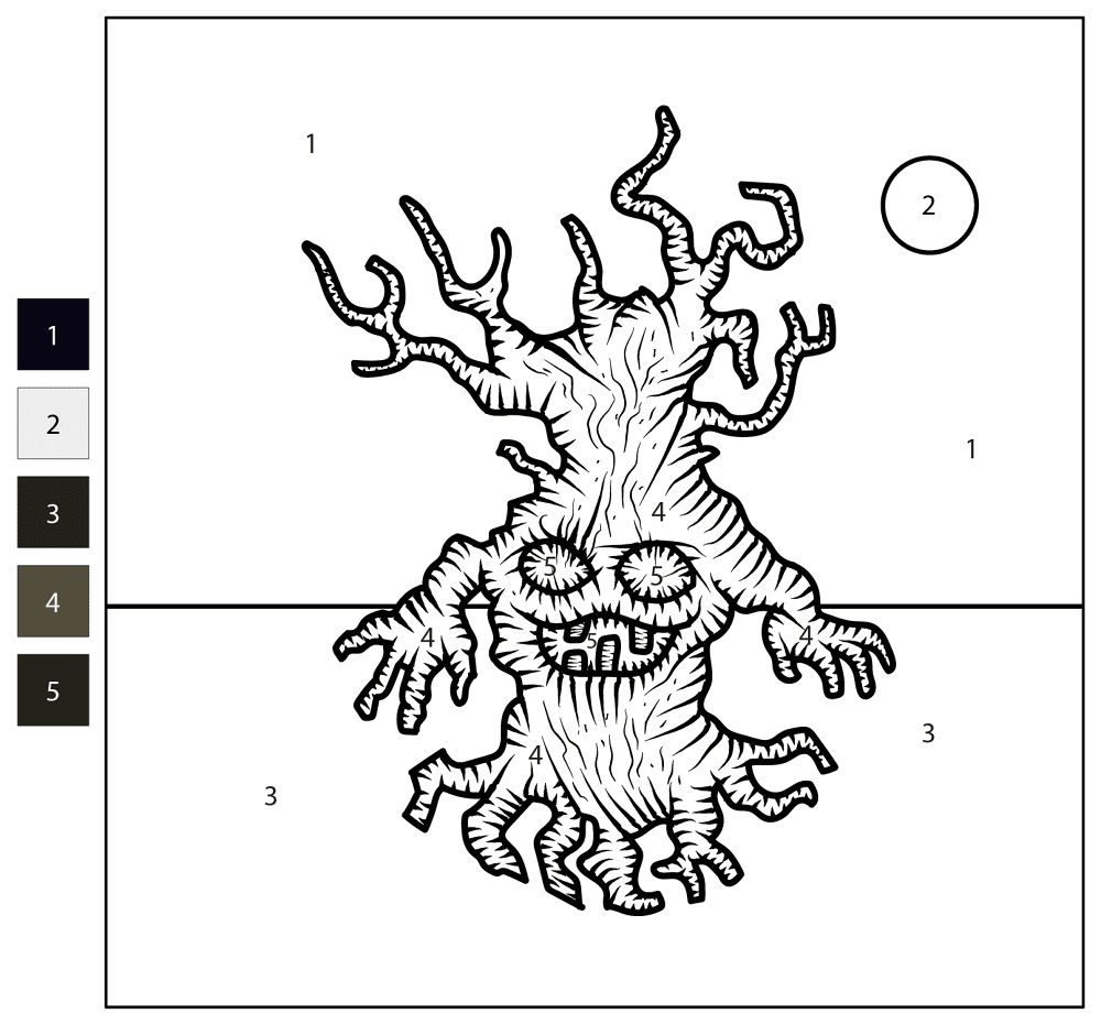 Desenho de Dia Da Árvore para colorir e imprimir: número 10