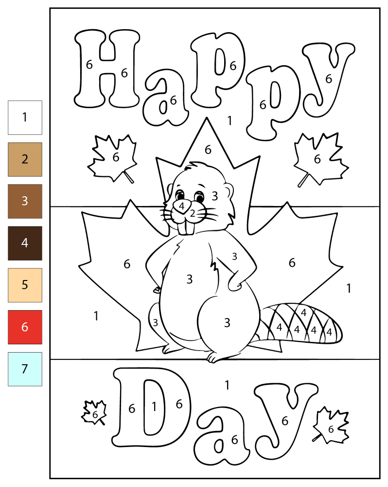 Desenho de Dia Da Árvore para colorir e imprimir: número 25