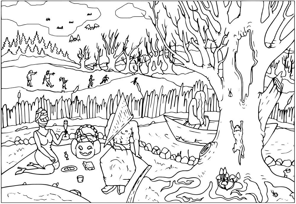 Desenho de Dia Da Árvore para colorir e imprimir: número 38