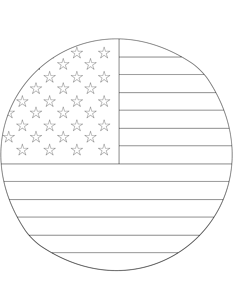 Desenho de Dia Da Bandeira para colorir e imprimir: número 3