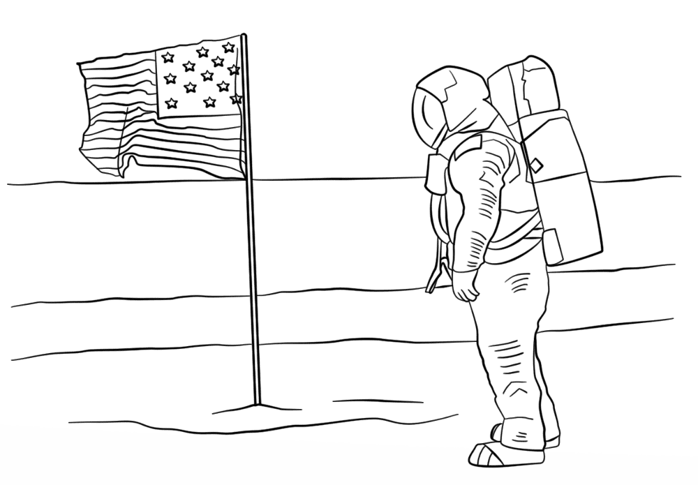 Desenho de Dia Da Bandeira para colorir e imprimir: número 10