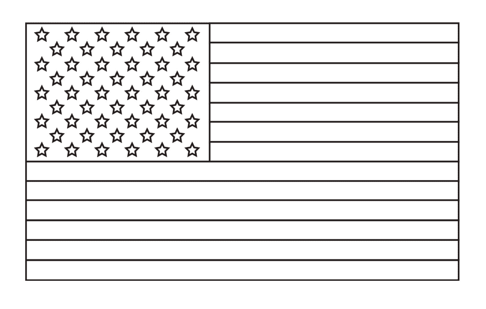 Desenho de Dia Da Bandeira para colorir e imprimir: número 18