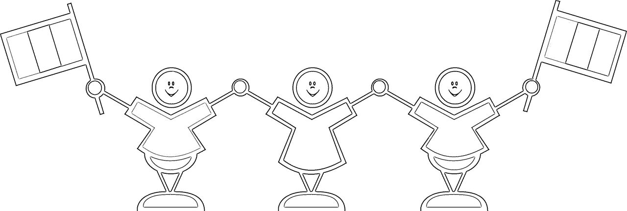 Desenho de Dia Da Bastilha para colorir e imprimir: número 3