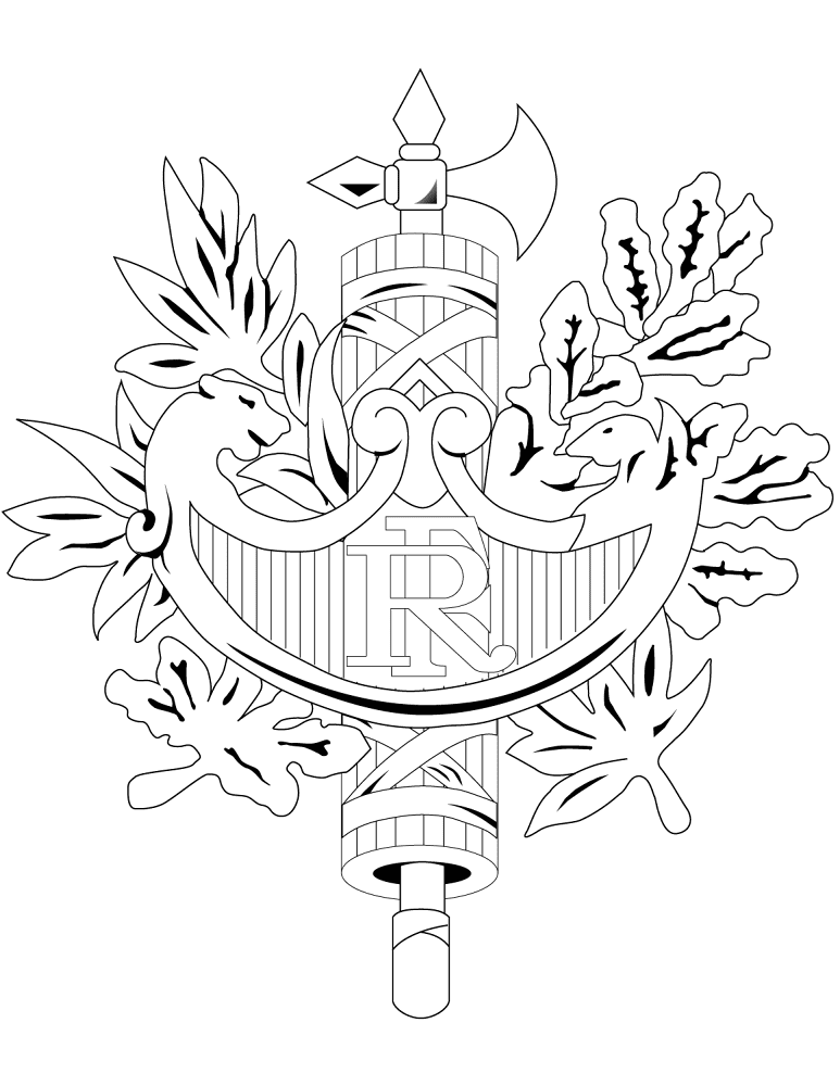 Desenho de Dia Da Bastilha para colorir e imprimir: número 4