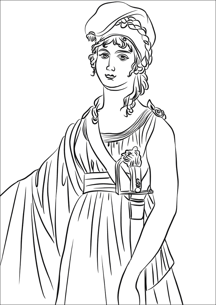 Desenho de Dia Da Bastilha para colorir e imprimir: número 9