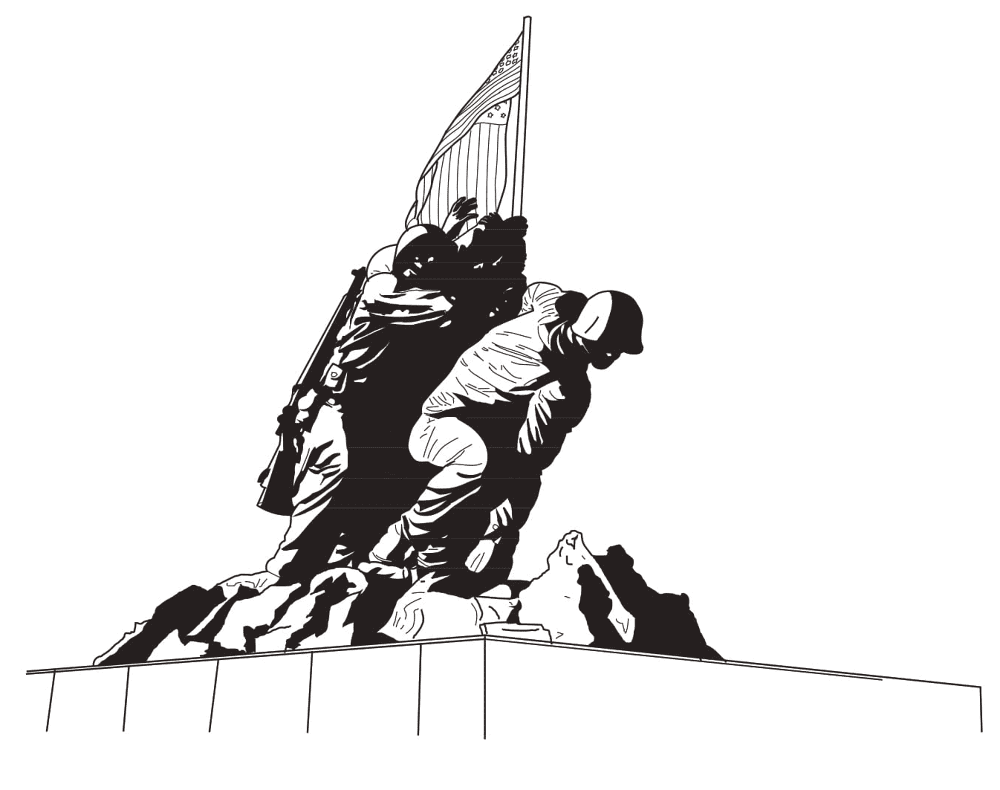 Desenho de Dia Da Memória para colorir e imprimir: número 10
