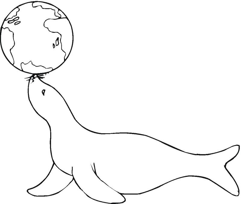 Desenho de Dia Da Terra para colorir e imprimir: número 7