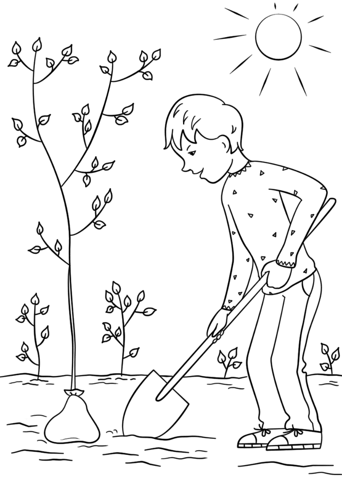 Desenho de Dia Da Terra para colorir e imprimir: número 9