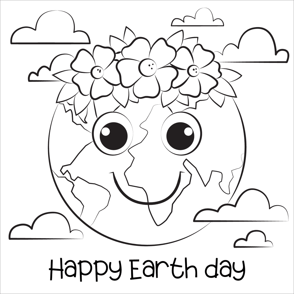 Desenho de Dia Da Terra para colorir e imprimir: número 14