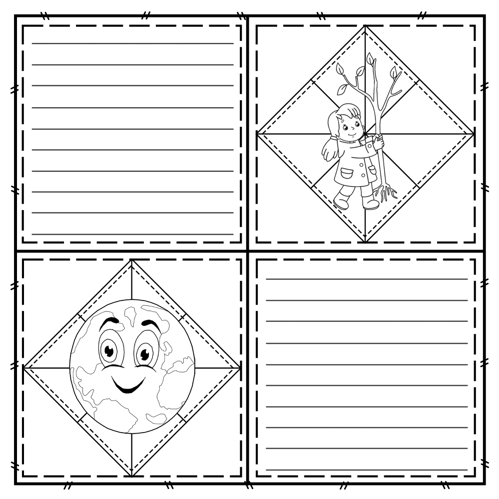 Desenho de Dia Da Terra para colorir e imprimir: número 17