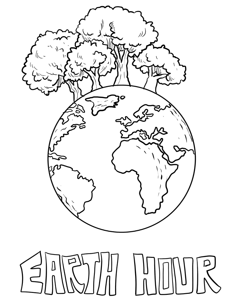 Desenho de Dia Da Terra para colorir e imprimir: número 20
