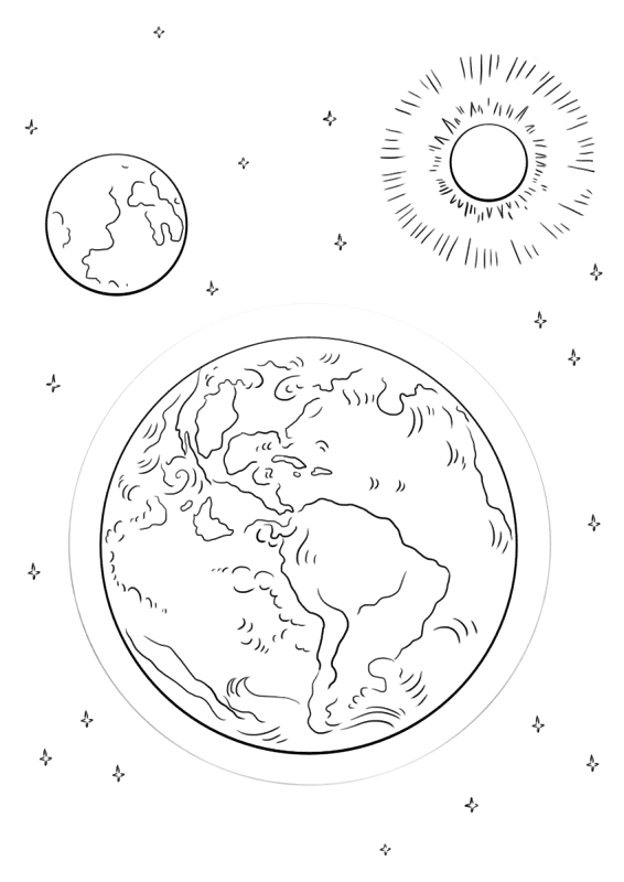 Desenho de Dia Da Terra para colorir e imprimir: número 22