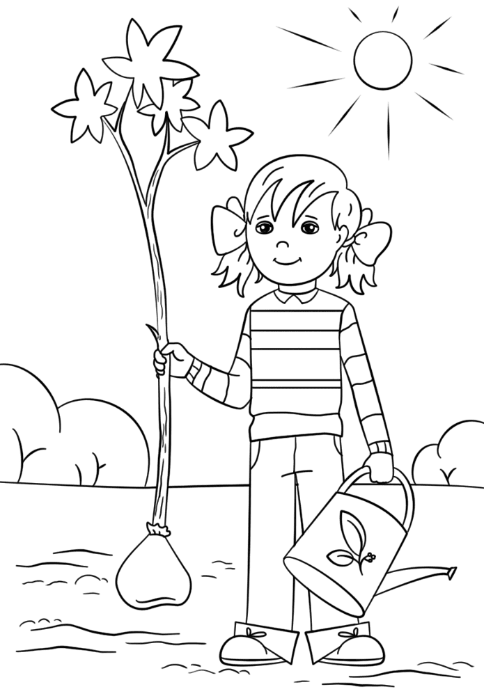 Desenho de Dia Da Terra para colorir e imprimir: número 24