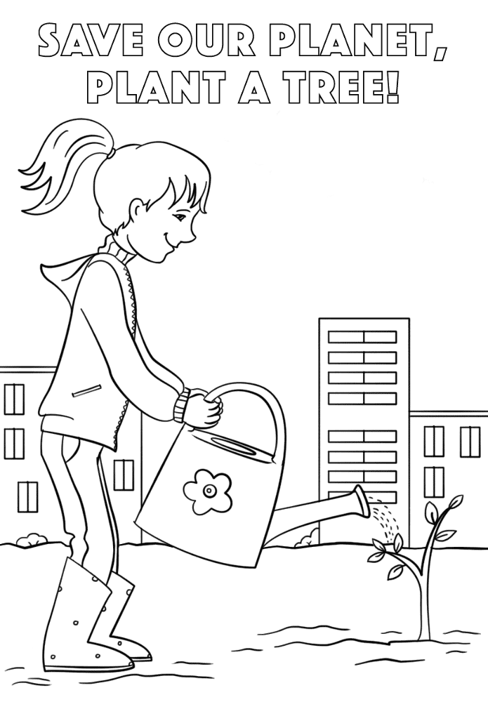 Desenho de Dia Da Terra para colorir e imprimir: número 25