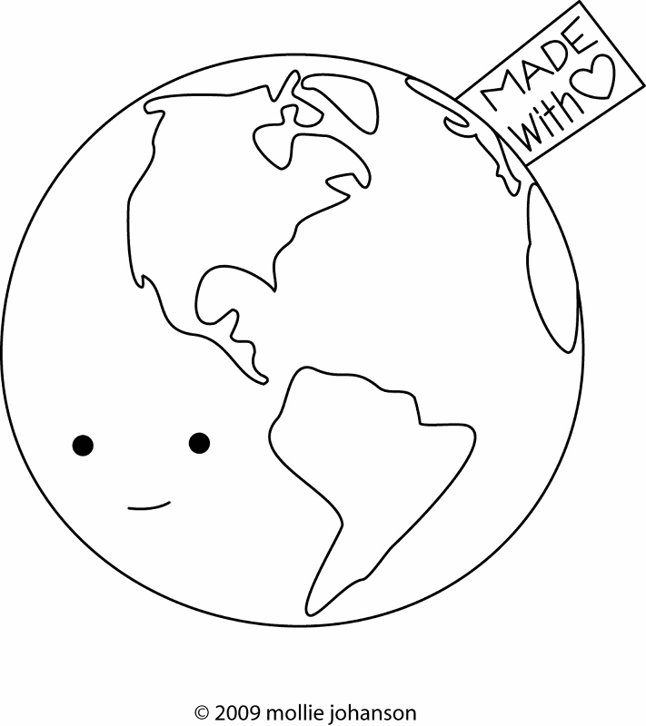 Desenho de Dia Da Terra para colorir e imprimir: número 29