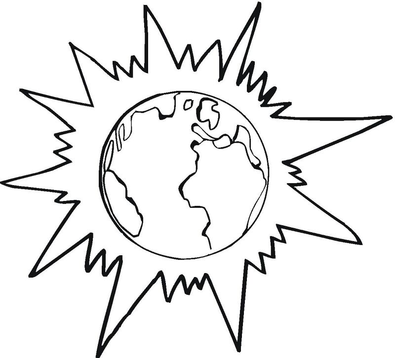 Desenho de Dia Da Terra para colorir e imprimir: número 34