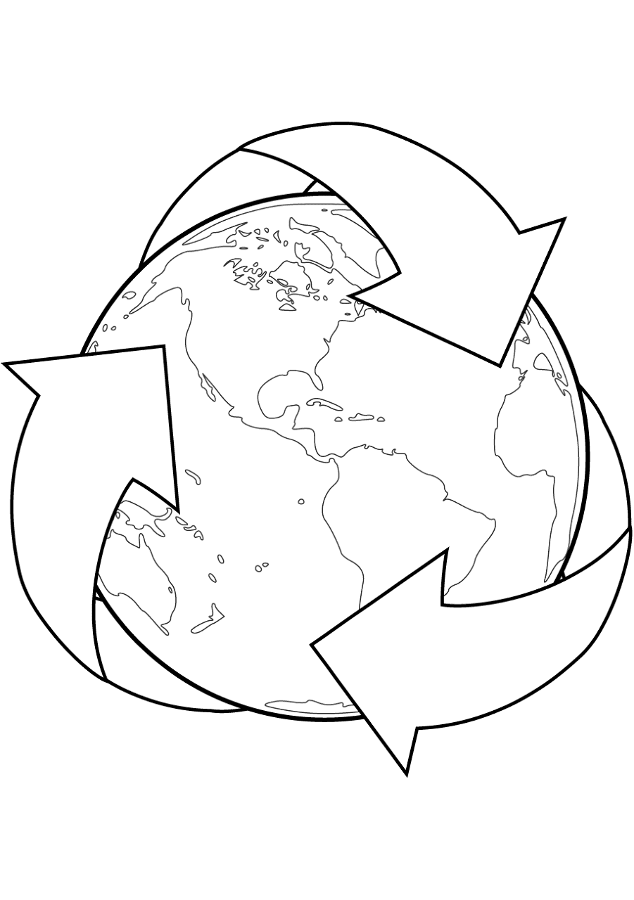 Desenho de Dia Da Terra para colorir e imprimir: número 36