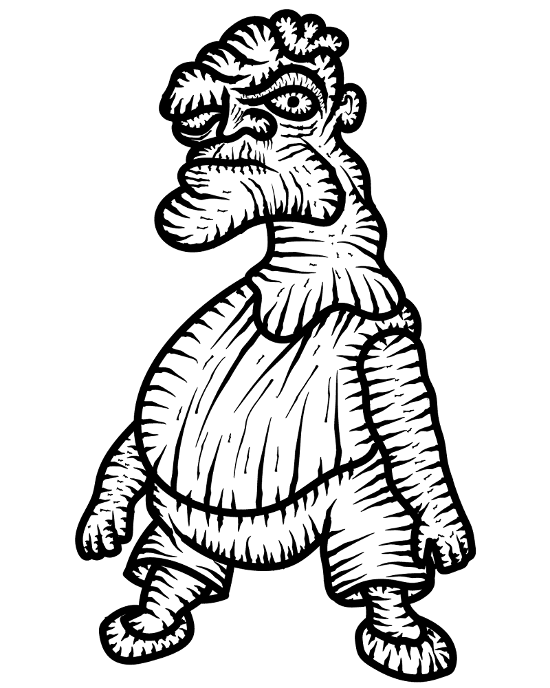 Desenho de Dia Das Bruxas para colorir e imprimir: número 8
