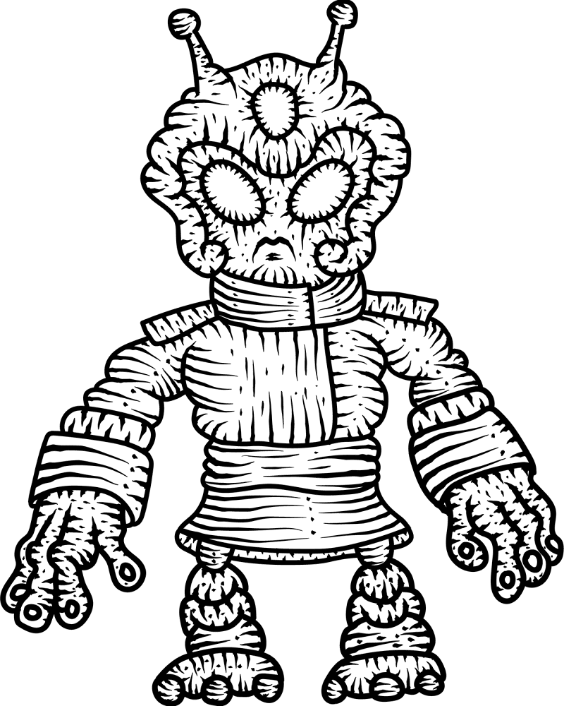 Desenho de Dia Das Bruxas para colorir e imprimir: número 10