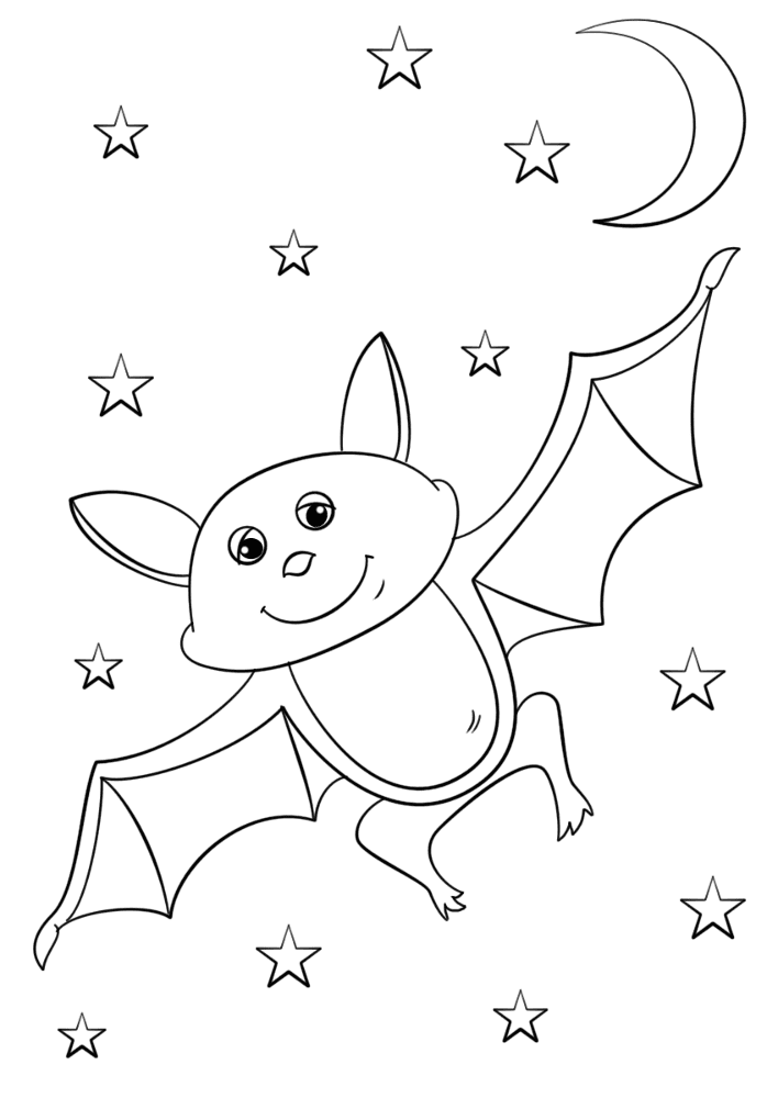 Desenho de Dia Das Bruxas para colorir e imprimir: número 18