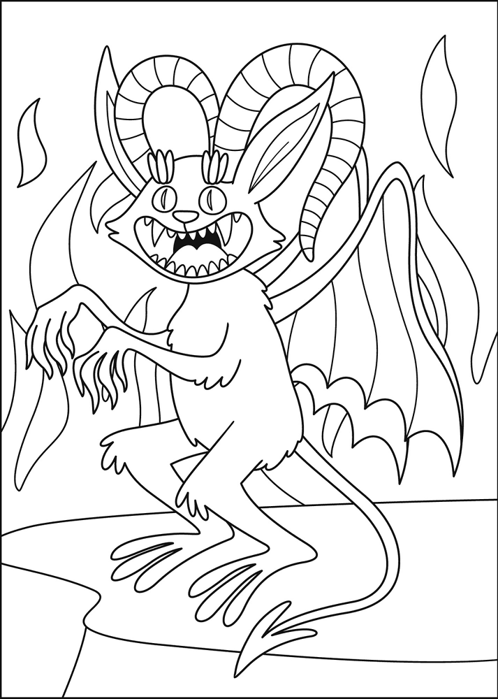 Desenho de Dia Das Bruxas para colorir e imprimir: número 24