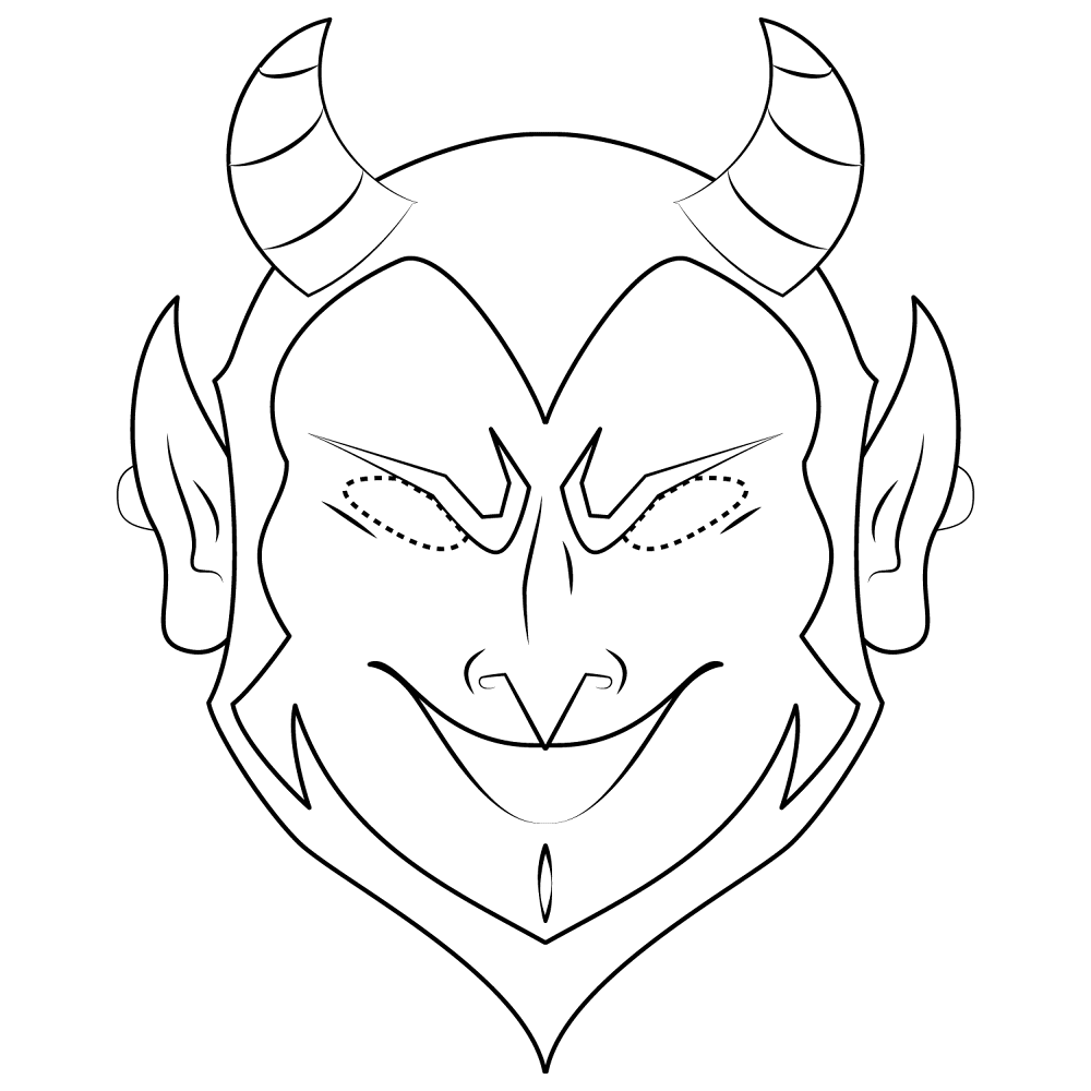 Desenho de Dia Das Bruxas para colorir e imprimir: número 27