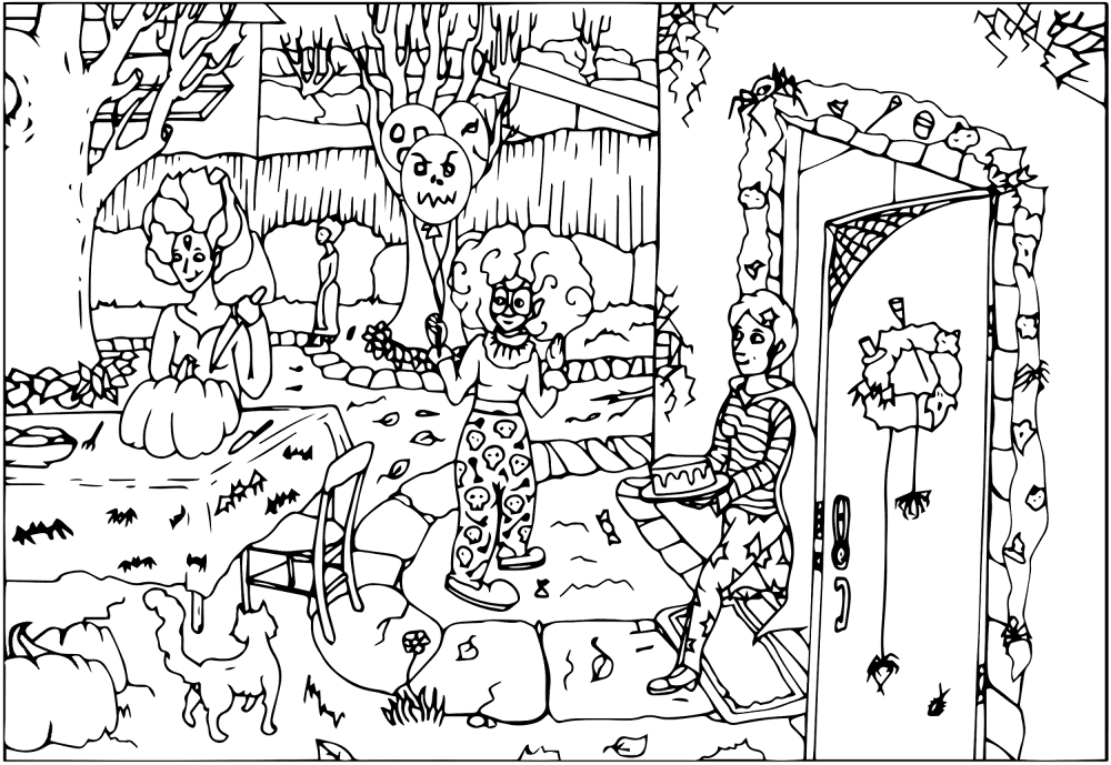 Desenho de Dia Das Bruxas para colorir