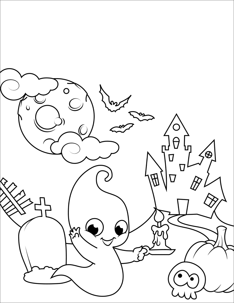 Desenho de Dia Das Bruxas para colorir