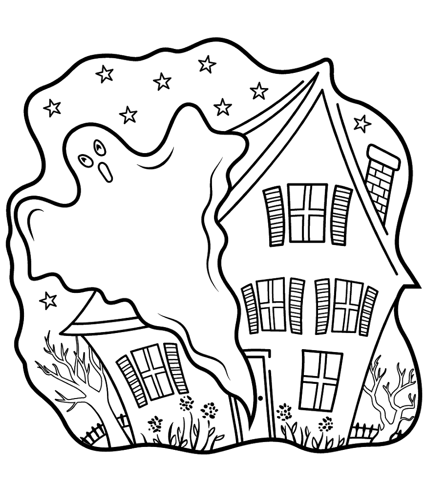 Desenho de Dia Das Bruxas para colorir