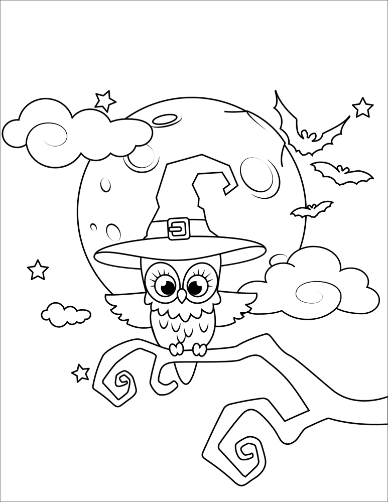 Desenho de Dia Das Bruxas para colorir