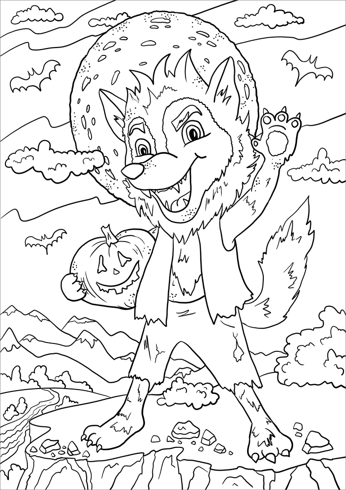 Desenho de Dia Das Bruxas para colorir