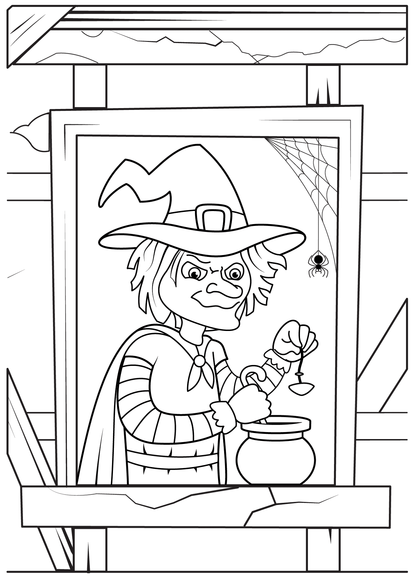 Desenho de Dia Das Bruxas para colorir