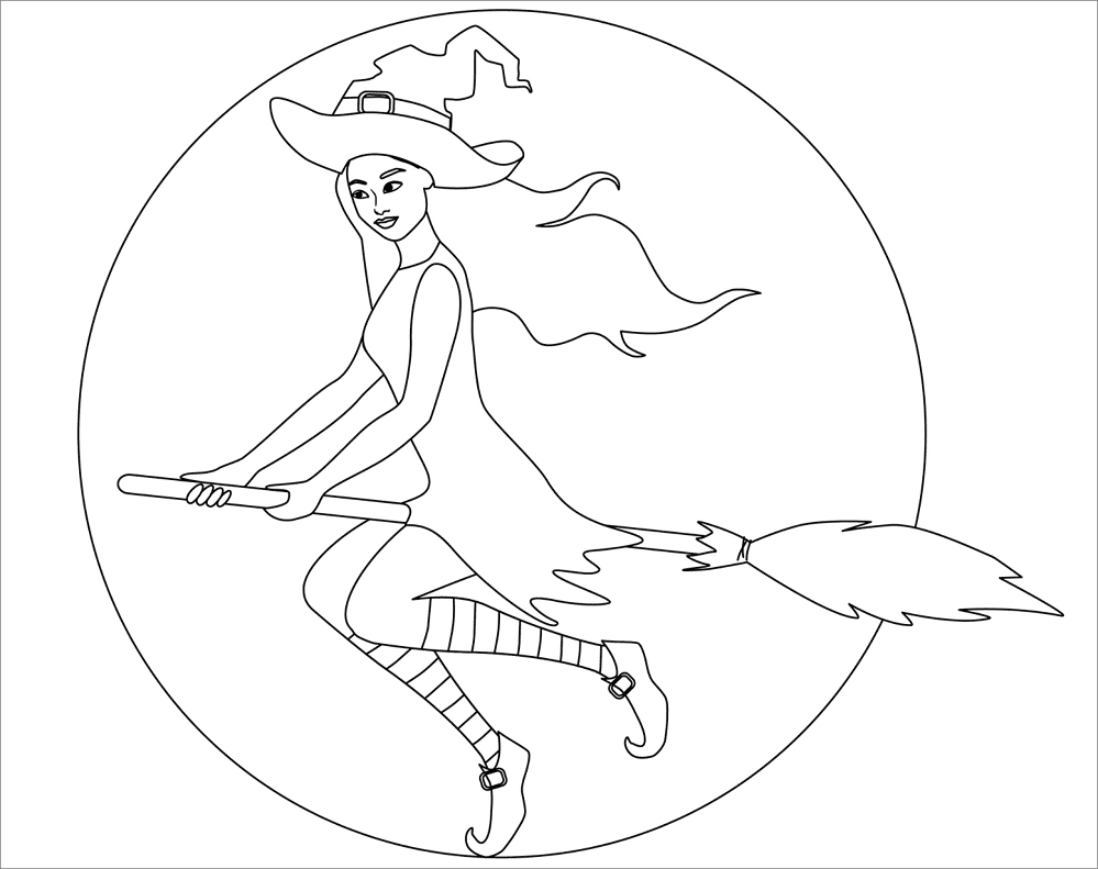 Desenho de Dia Das Bruxas para colorir