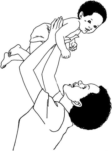 Desenho de Dia Das Mães para colorir e imprimir: número 4