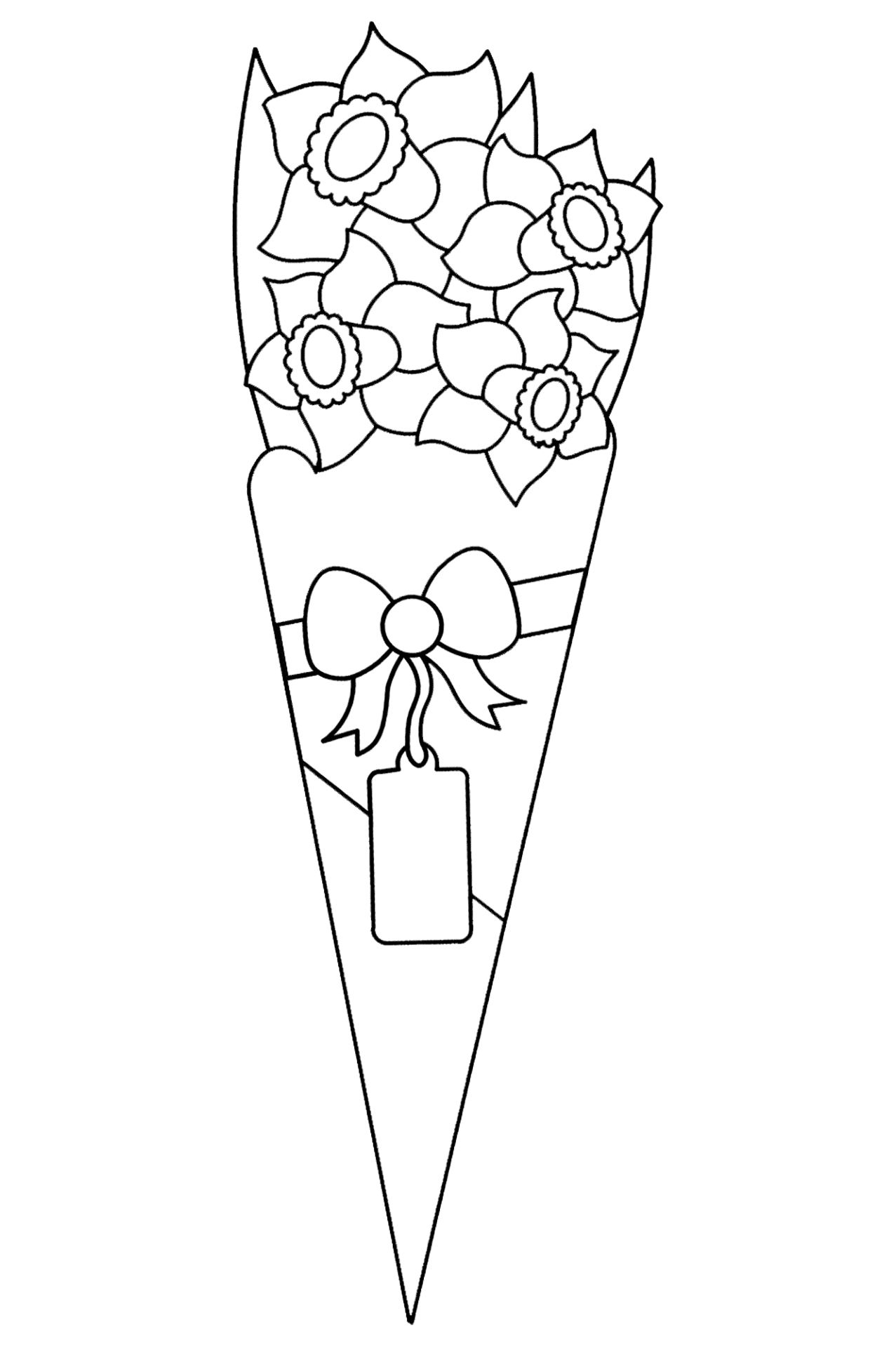 Desenho de Dia Das Mães para colorir e imprimir: número 6