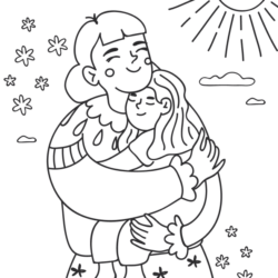 Desenho de Dia Das Mães para colorir e imprimir: número 8