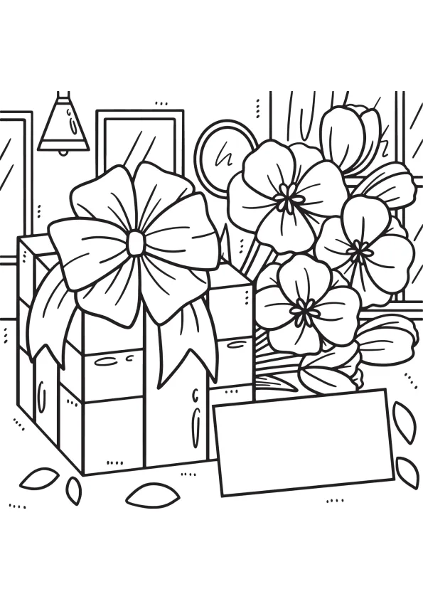 Desenho de Dia Das Mães para colorir e imprimir: número 9