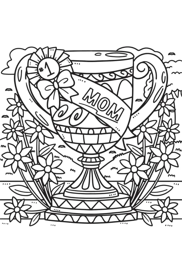 Desenho de Dia Das Mães para colorir e imprimir: número 11