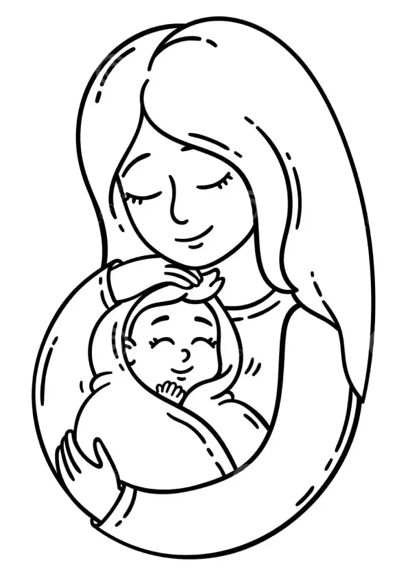 Desenho de Dia Das Mães para colorir e imprimir: número 12